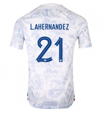 Frankrig Lucas Hernandez #21 Replika Udebanetrøje VM 2022 Kortærmet